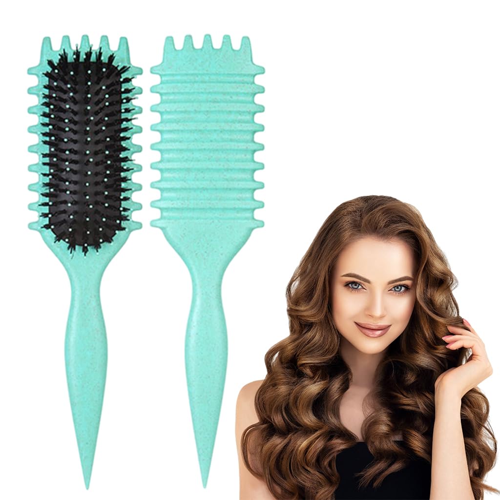 MAYCREATE Hair Brush for Women, Paddle Hair Comb for Women Girls, Curl Defining Styling Brush, Nylon Bristles Massage Brush Air Cushion Comb for Home or Salon Combing and Shaping MAYCREATE Hair Brush for Women, Paddle Hair Comb for Women Girls, Curl Defining Styling Brush, Nylon Bristles Massage Brush Air Cushion Comb for Home or Salon Combing and Shaping